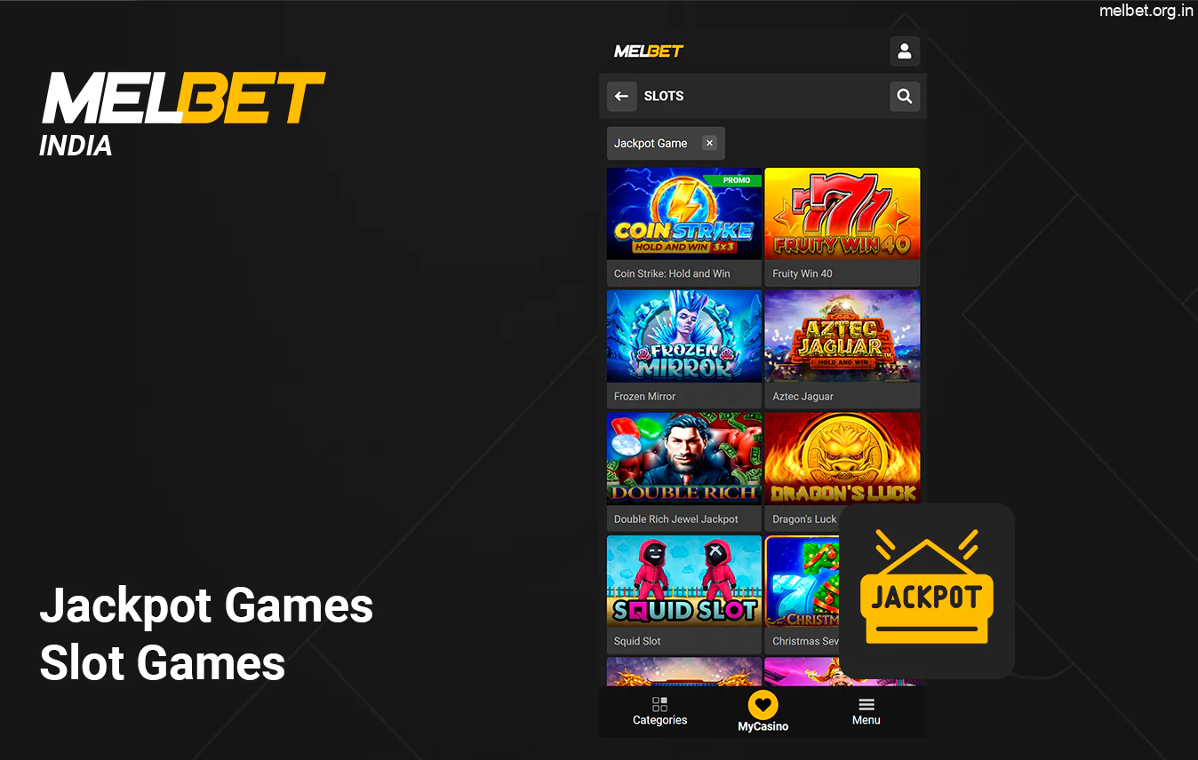 Jackpot Slot Machines Online - Melbet India